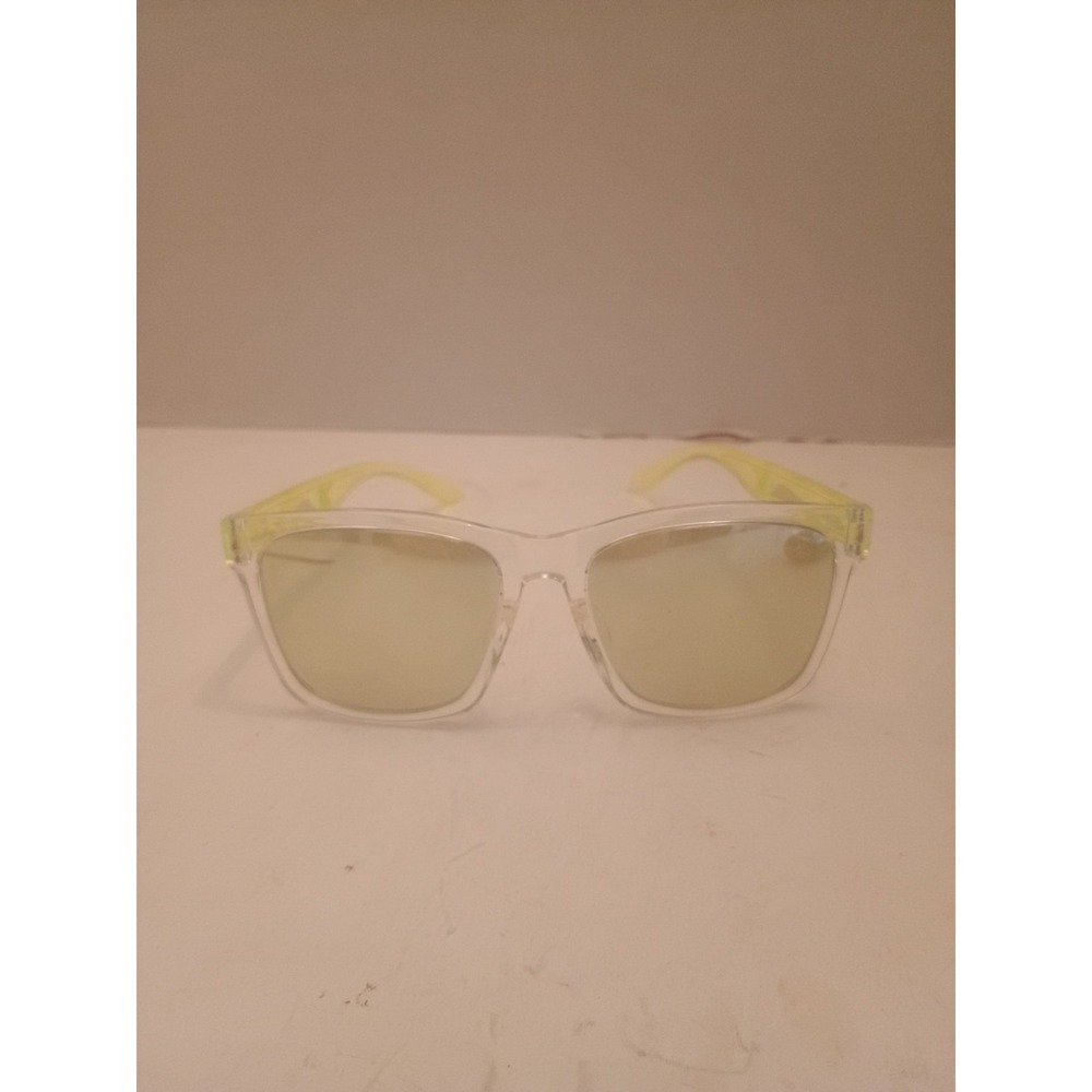 Women's Sunglasses Lemon Lime Color Plastic Frame  Tinted Lenses